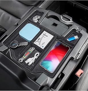 Organisateur de console centrale bemar avec doublure intérieure améliorée compatible avec dodge ram