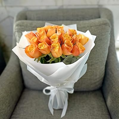 Bouquet de luxe de fleurs de pêcher corail dubaï