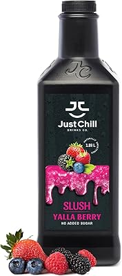 Yalla berry slush de just chill drinks, à base d'extraits de fruits 100