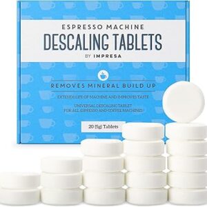 Tablettes de détartrage empressa [20 pièces] pour éliminer les dépôts minéraux, pour breville, jura, miele et autres machines à expresso - tablettes de nettoyage descal espresso. Diaytar : Le premier choix des acheteurs avisés