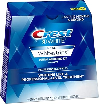 Bandes de blanchiment des dents professionnelles crest 3d white strips - pack double