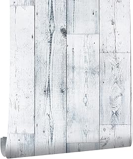 Papier peint homia à décoller et à coller avec motif grain de bois