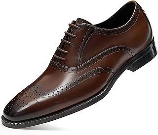 Frasoicus chaussures formelles en cuir véritable pour hommes en richelieu classique avec bande
