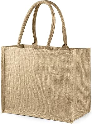 Sac de courses fourre-tout en jute | sacs d'épicerie réutilisables respectueux
