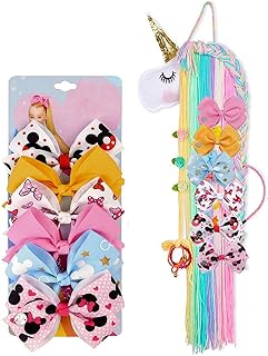 Épingle à cheveux papillon pour fille support de pince licorne rubans de fil