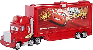 Porte-voiture mack disney pixar track talkers, porte-voiture lightning mcqueen avec lumières et sons