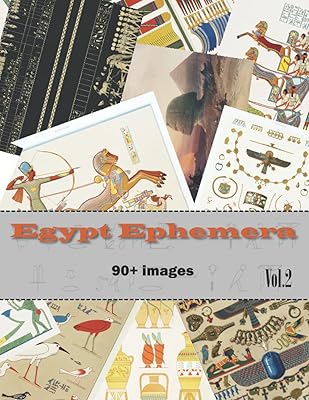 Éphémères égyptiens : vol. 2 collection d'illustrations de l'égypte ancienne pour journaux indésirables