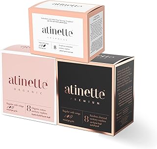 Atinet serviettes hygiéniques de luxe pour femme | graphène premium 290