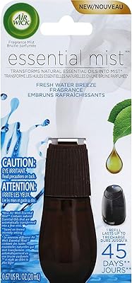 Recharge de brume pour diffuseur d'huiles essentielles air wick, brise d'eau douce, 1