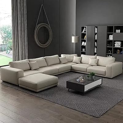 Dernières conceptions de meubles en bois en forme de u pour canapé sectionnel