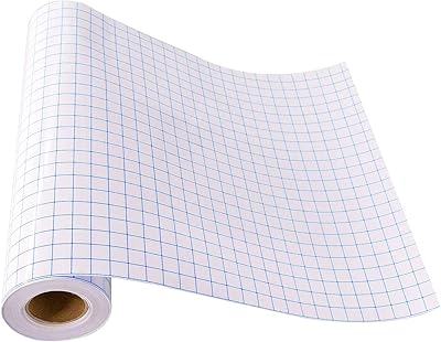 Ruban de transfert en vinyle - 12" x 16' avec grille d'alignement bleue