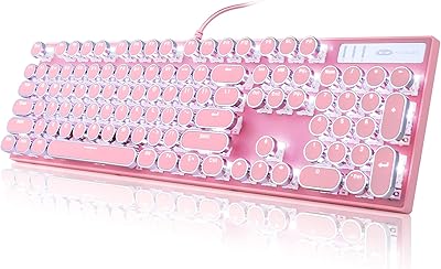 Clavier de jeu de style machine à écrire mécanique kamisen clavier rétro punk