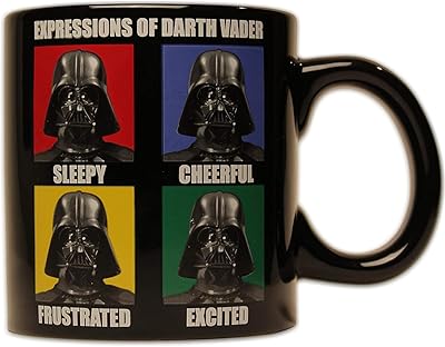 Tasse à café en céramique silver buffalo star wars expressions dark vador, 14
