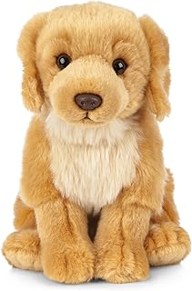 Jouet pour chien golden retriever living nature, peluche écologique, douce et câline, réaliste