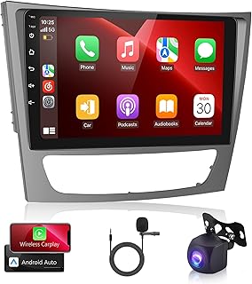 Autoradio android pour mercedes-benz classe e classe e w211 e200 cls 2002-2010 avec
