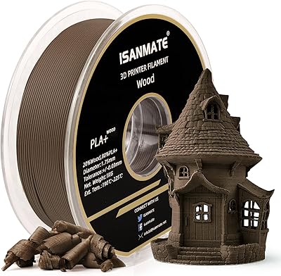 Bobine de filament de bois vierge isanmit, filament de bois de santal 1,75 mm, 1 kg de filament d'imprimante 3d (20 % de poudre de bois + 80 % pla+). Diaytar Sénégal : Achetez plus, dépensez moins