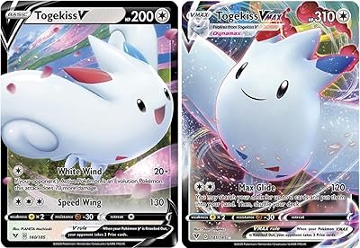 Jeu de cartes pokémon vmax - togekiss vmax 141/185 et togekiss v 140/185