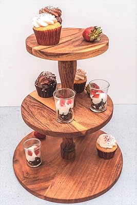 Support à gâteau à 3 niveaux the earthy house | détachable | fait