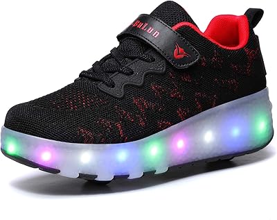 Hosix wear des chaussures de patin à roulettes confortables avec lumières led