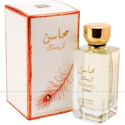 Eau de parfum mahasin crystal pour femme de lattafa perfumes, 100 ml, modèle