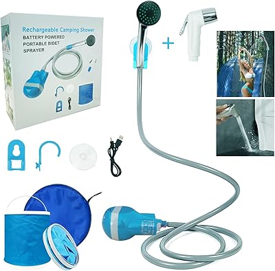 Douche de camping portable vocatin douche en plein air avec kit