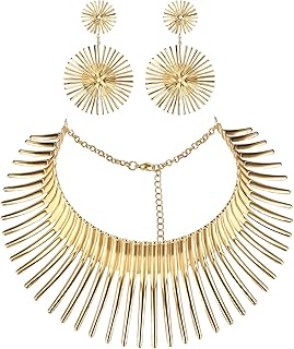 Ensemble de bijoux africains pour femmes, collier, boucles d'oreilles, collier, boucles d'oreilles, bijoux