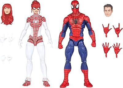 Figurine spider-man de 6 pouces de la série marvel legends avec fileuse