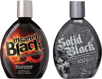 Lotion bronzante à usage domestique millennium tang, noir intense, 400 ml