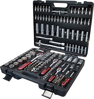 Jeu de douilles ks tools 1/4 + 3/8 + 1/2, 179 pièces, transparent