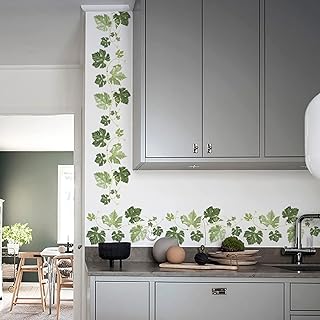 Llyd autocollant mural feuilles tropicales, autocollant à décoller et à coller pour salon