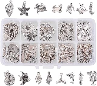 Pendentif à breloque ph pandahall, breloques en alliage d'argent antique, perles pour collier