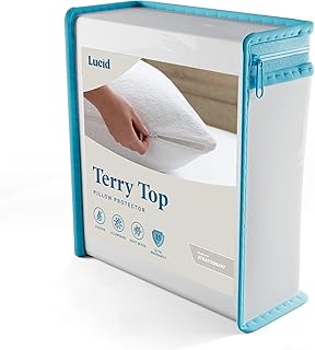 Protège-oreiller de luxe hypoallergénique lucid 100 % imperméable - paquet de 2