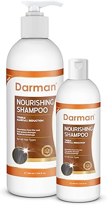 Shampooing nourrissant darman pour tous types de cheveux sans parabènes