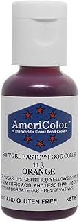 Pâte de gel souple colorant alimentaire americolour (orange), 2220 ml