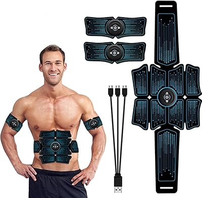 Yqwhl stimulateur musculaire abs ceinture de toner abdominale entraînements ems formation équipement
