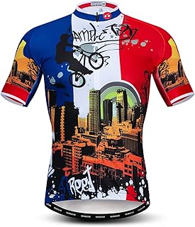Maillots de cyclisme pour hommes, maillot de vélo de montagne d'été à manches