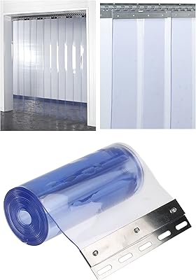 Rideau transparent en pvc kenfield, bandes de porte pour chambres froides et plaques