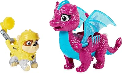Ensemble de figurines paw patrol, rescue knights ripple et dragon blaze pour enfants
