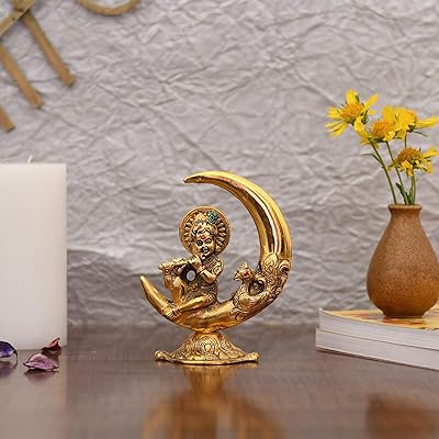 Statue de collection inde baby krishna idol murti home pooja decor