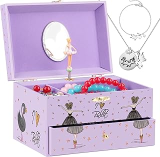 Boîte à bijoux evobaby pour filles boîte musicale collier et bracelet licorne avec ballerine. Diaytar : Des prix qui défient toute concurrence