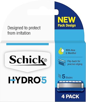 Cartouche de rasoir rechargeable schic hydro à 5 lames hydratation