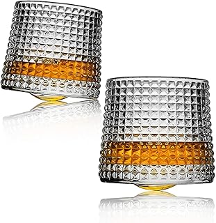 Verres à whisky en cristal 2 verres roche 200 ml vin vintage