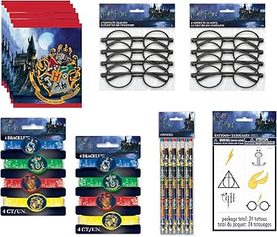 L'ensemble de fournitures de fête d'anniversaire harry potter comprend des sacs, des lunettes, des bracelets, des stylos et des tatouages. Diaytar Sénégal : Des promotions qui ont du sens