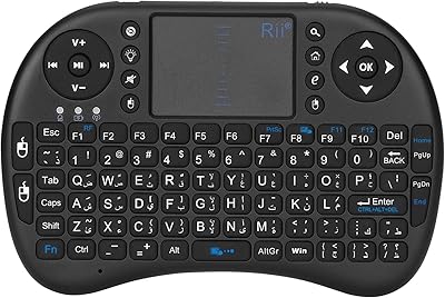Clavier sans fil [design arabe] mini clavier rii i8 avec pavé tactile