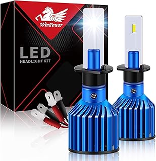 Ampoules de phare led winpower h1 haute luminosité 10 400 lumens 6 000