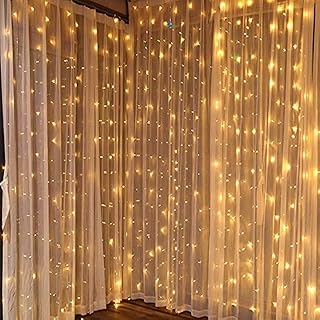 Rideau lumineux 300 led pour fête anniversaire mariage chambre patio noël étoile scintillante
