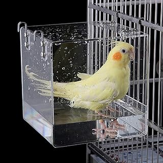Cage de douche à oiseaux, produits de nettoyage pour animaux de compagnie, baignoire