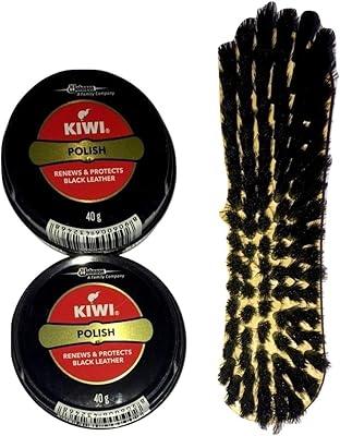 Kiwi by be the best pâte de cirage avec brosse en cuir verni