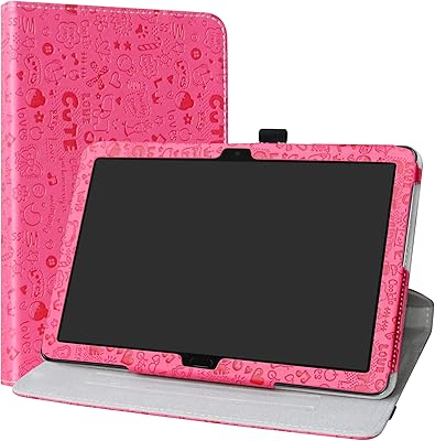 Coque mediapad m5 lite liushan support rotatif à 360 degrés en cuir