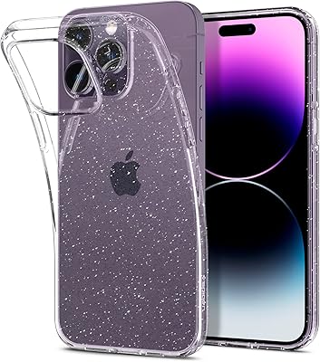 Coque de protection spigen liquid crystal glitter conçue pour iphone 14 pro